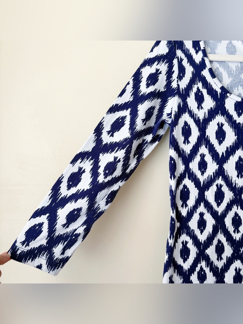 Lilly Pulitzer | Beacon Mini Dress Little Fish Chase Bomber Blue Pima Cotton S - Picture 4 of 7